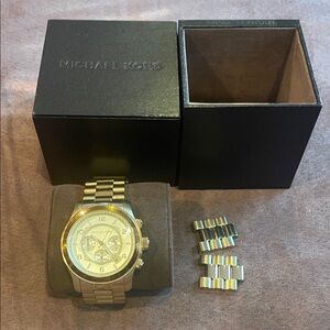 Michael Kors Unisex Oversized Gold Watch
